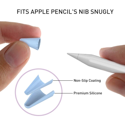 40 Pack Tips Cover Silicone Nibs Caps Accessories Compatible with Apple Pencil 1st and 2nd Generation