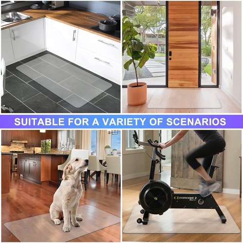 Clear Chair Mat for Hardwood Floor, 36" x 48"Transparent Floor Protector, Office Home Floor Protector mat, Easy Clean
