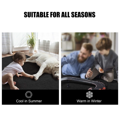 Vicwe Office Chair Mat, 1/6" Thick 48" x 36" Multi-Purpose Low Pile Desk Chair Mat for Hardwood Floor, Upgraded Version (Dar