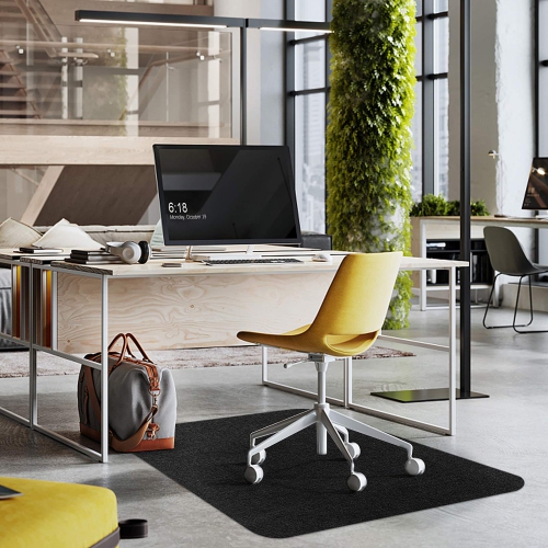 Vicwe Office Chair Mat, 1/6" Thick 48" x 36" Multi-Purpose Low Pile Desk Chair Mat for Hardwood Floor, Upgraded Version (Dar