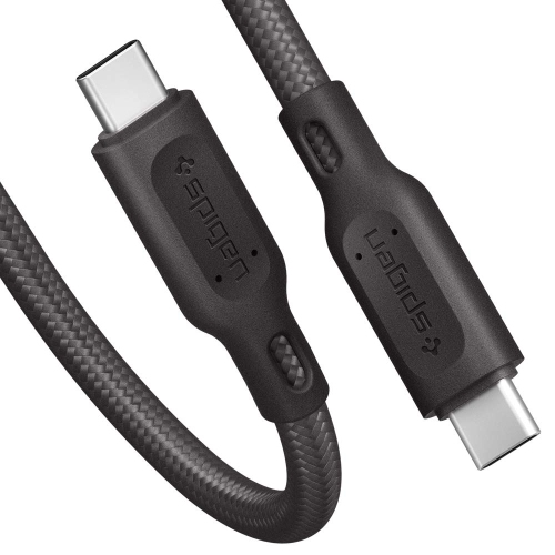 Spigen DuraSync USB C to USB C Cable Power Delivery PD 4.9ft Premium Cotton Braided Fast Charging Cable Type C Works with