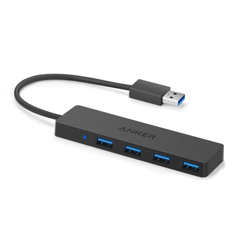 Anker 4-Port USB 3.0 Ultra Slim Data Hub for MacBook, Mac Pro/Mini, iMac, Surface Pro, XPS, Notebook PC, USB Flash Drives, M