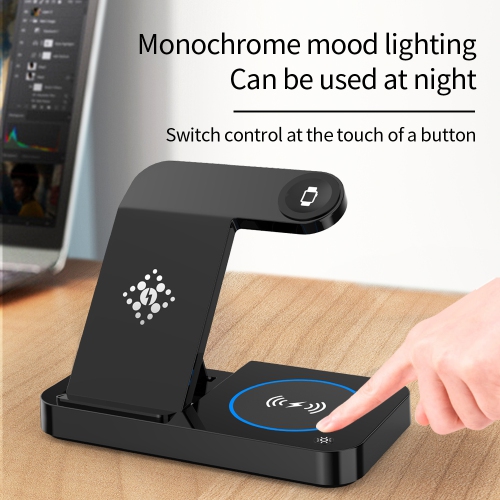 Chargeur sans fil 3-en-1 de 15&nbsp;W pour iPhone 17 à 11, Galaxy Z Fold/Flip 6, S24-S20, Galaxy Watch 6/5 Pro/4/Classic, Buds Pro/Live/Plus, AirPods