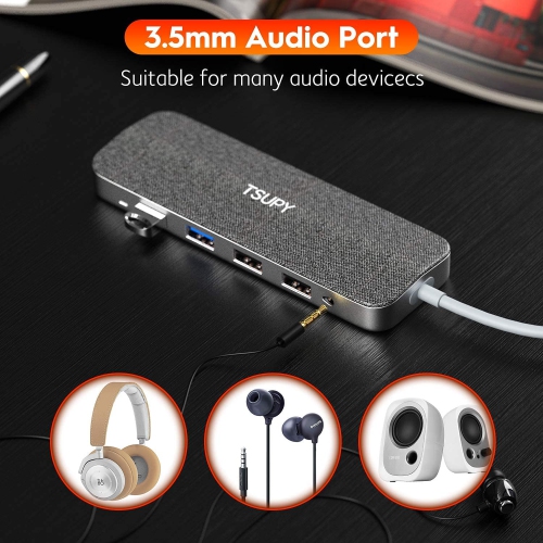 USB C Hub 11 in 1 USB C to HDMI 4K Dual Display VGA Ethernet USB C PD100w 4 USB Audio Jack SD Micro SD Card Reader USB C to USB C Adapter Docking