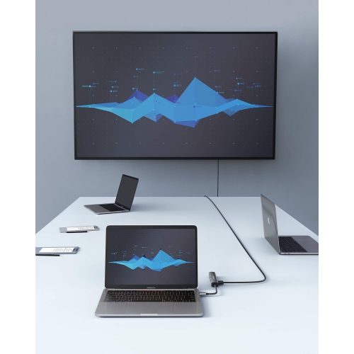 Anker USB C Hub Adapter, 5-in-1 USB C Adapter with 4K USB C to HDMI, Ethernet Port, 3 USB 3.0 Ports, for MacBook Pro, iPad P