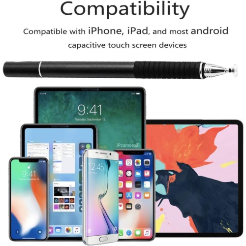 Umiitto Stylus Pens for Touch Screens iPad iPhone Apple iOS Android Samsung Galaxy Cellphone, 2 in 1 Touchscreen Styli Penci