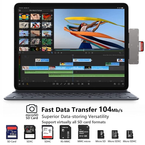 USB C HUB for iPad Pro 2018/2020/11/12.9,iPad Air 4,7 in 1 iPad Pro Adapter with 4K HDMI,3.5mm Headphone Jack,USB3.0,USB C P