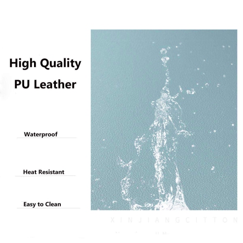 WAEKIYTL Leather Desk Pad, Desk Blotter Protector Cover Large Mouse Pad, Ultra Thin Waterproof Dual-Sided Easy Clean Desk Wr