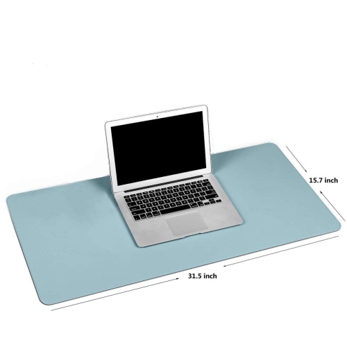WAEKIYTL Leather Desk Pad, Desk Blotter Protector Cover Large Mouse Pad, Ultra Thin Waterproof Dual-Sided Easy Clean Desk Wr