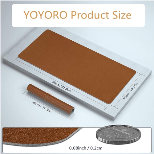 Dual Sided Desk Pad, PU Leather Large Mouse Pad, Waterproof Laptop Office Desk Mat, Writing Mat for Office And Home 3