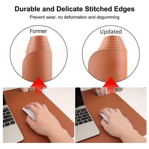 Dual Sided Desk Pad, PU Leather Large Mouse Pad, Waterproof Laptop Office Desk Mat, Writing Mat for Office And Home 3