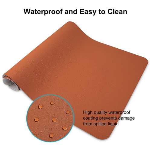 Dual Sided Desk Pad, PU Leather Large Mouse Pad, Waterproof Laptop Office Desk Mat, Writing Mat for Office And Home 3