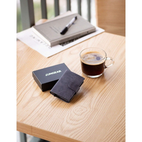 Slim Pop Up Wallet For Men, Leather Credit Card Case Holder RFID Blocking Minimalist Wallets