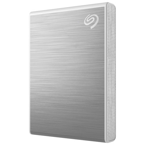 Seagate One Touch 500GB USB 3.2 External Solid State Drive - Silver