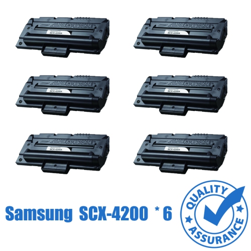 Printer Pro™ 6 Pack Samsung SCX-4200/SCX-D4200/4200/Samsung4200/samsung 4200 Black Toner Cartridge-Samsung Printer SCX-4200