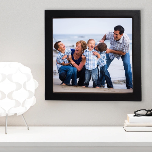 13-Inch Square Poster Frames, Home Decor Photo Frame, Black