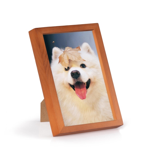 SAVEONMANY  Modern Photo Frame for Wall Or Tabletop, 1/pack - 5" X 7", Cherry In Brown