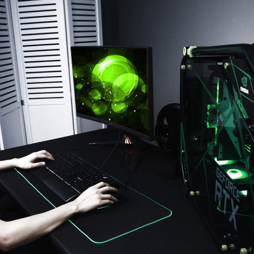 Moustache® RGB Gaming Mouse Pad, 7 LED Color, 300*800*4mm