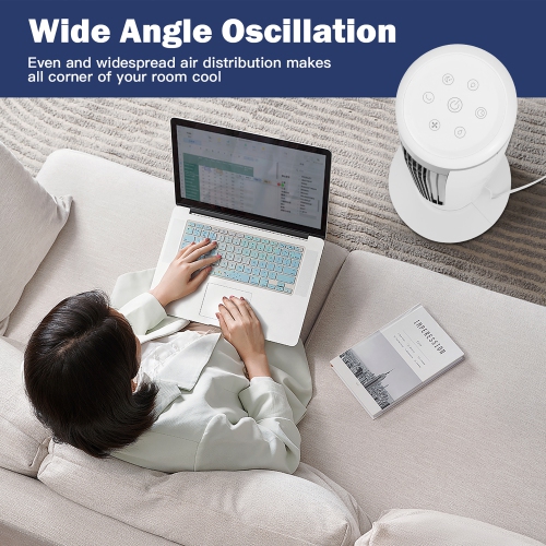 Climatiseur Costway 3-en-1 à Evaporation – Ventilateur Tour Humidificateur Portable de 41’’