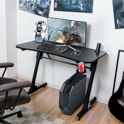Bureau Gaming Table de Jeu pour Gamer Gymax