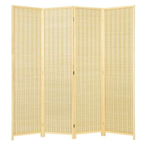 Gymax 4 Panel Room Divider Screen Portable Folding 6 ft Partition Screen