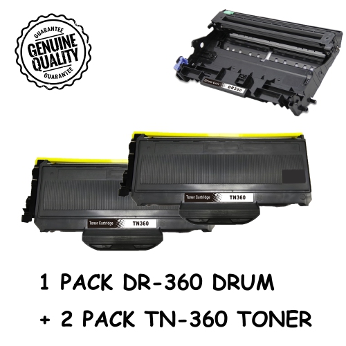 TN360 Toner & DR360 Drum for Brother HL-2140 2150 2170 DCP-7030 7040 MFC-7320 