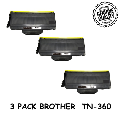 Bestoner™ 3 PK Brother TN360/TN-360/tn360/tn 360 Compatible Black Toner Cartridge Brother DCP-7030/7040/7045N HL-2140/2150/2170