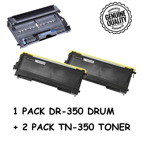 Bestoner™ Brother 1Drum + 2 Toner DR350/DR-350/TN350/tn-350/tn350 Compatible Brother DCP-7020 DCP-7025 HL-2030 HL-2040 HL-2070