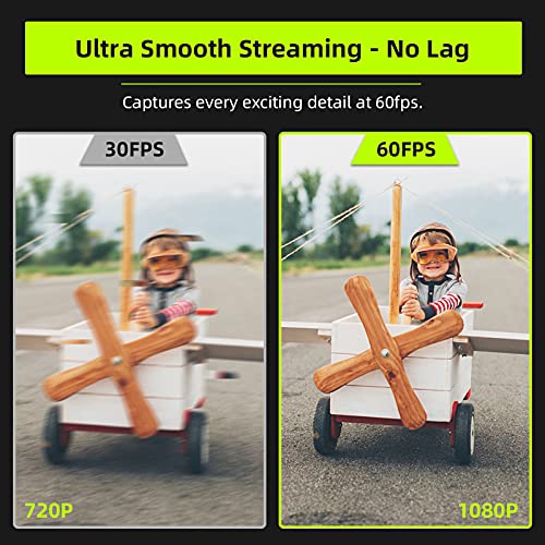 NexiGo N960E 60FPS AutoFocus Webcam with Ring Light and Privacy Cover