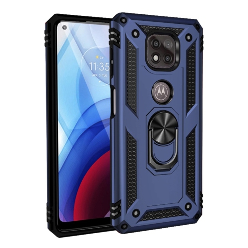 【CSmart】 Anti-Drop Hybrid Magnetic Hard Armor Case with Ring Holder for Motorola Moto G Power 2021, Navy