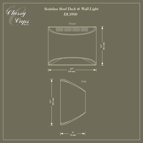 Classy Caps Stainless Steel Deck & Wall Light DLS900