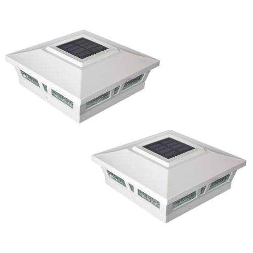 Classy Caps 6x6 White Aluminum Oxford Solar Post Cap SLX772W