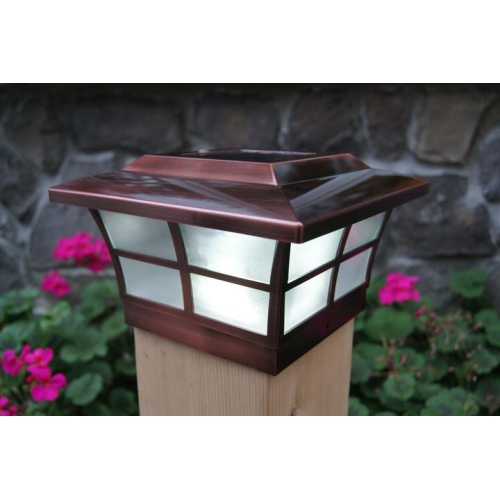 Classy Caps 6x6 Copper Plated Prestige Solar Post Cap SLO86