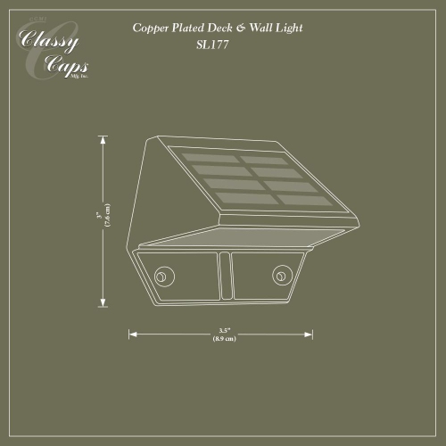 Classy Caps Copper Plated Deck & Wall Light SL177