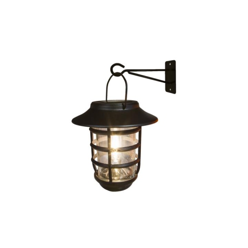 Classy Caps Black Aluminum Nottingham Solar Hanging Coach Light SHW553