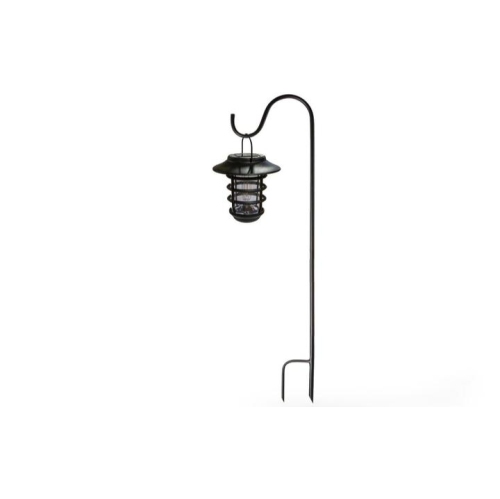 Classy Caps Black Aluminum Nottingham Solar Hanging Coach Light SHW553