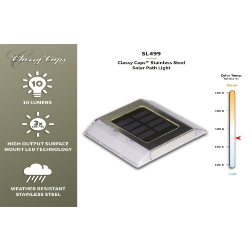 Classy Caps Stainless Steel Solar Path Light SL499