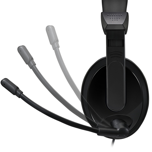 Adesso Xtream H5U Stereo Headset with Mic - Black -