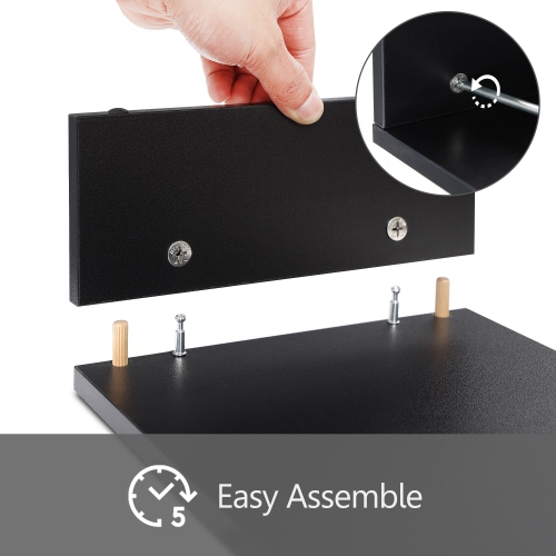 FITUEYES Réhausseur d'Écran d'Ordinateur en Bois Support de Moniteur PC et TV, Moniteur Stand pour Bureau, Famille 42,5x23,5x10cm, Noir