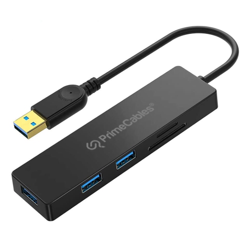 5 In 1 Ultra-Slim USB Data Hub With 3 USB 3.0 Ports And SD+TF Card Slots