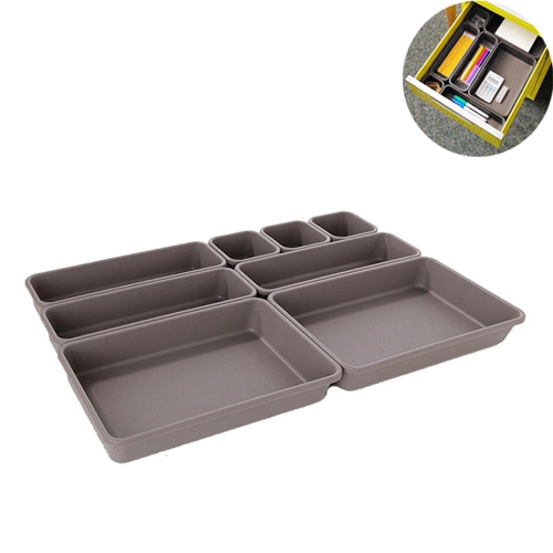 Interlocking Drawer Storage Organizer, Cube Divider Box, 8 in 1