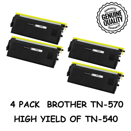 Bestoner™ 4 PK Brother TN570/TN-570/tn570/tn 570/tn540 Compatible Black Toner Cartridge Brother DCP-8040 8045 HL-5100 5130 5140 5150 5170 MFC-8440