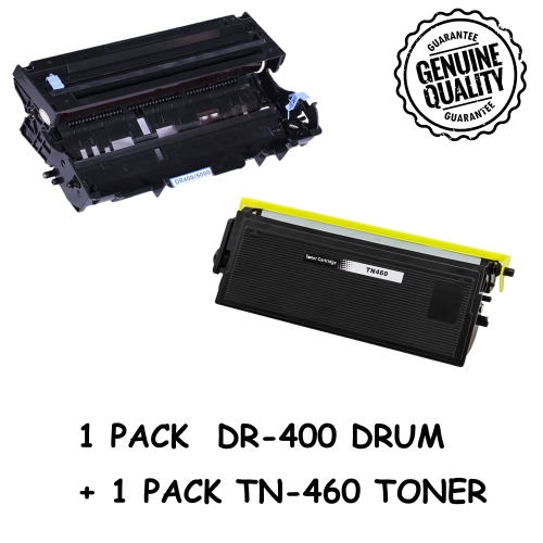 Bestoner™ Brother 1Drum + 1 Toner DR400/DR-400/TN460/tn-460/tn460/tn430 Compatible Brother HL-1030 1230 1240 1435, DCP-1200 1400, MFC-8300 8500 8700