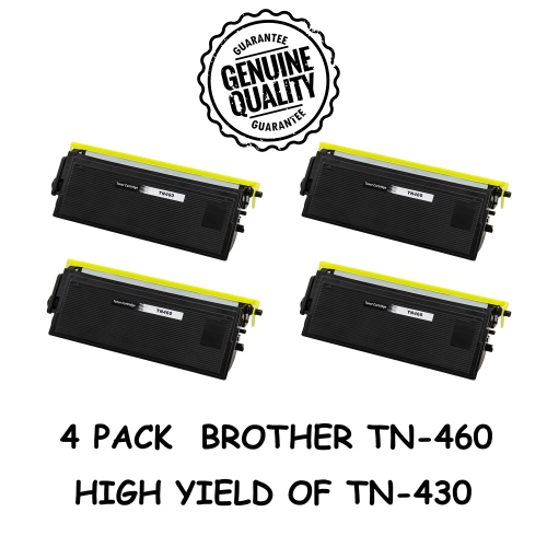 Bestoner™ 4 PK Brother TN460/TN-460/tn460/tn 460/tn430 Compatible Black Toner Cartridge Brother HL-1030 1230 1240 1435, DCP-1200 1400, MFC-8300 8500