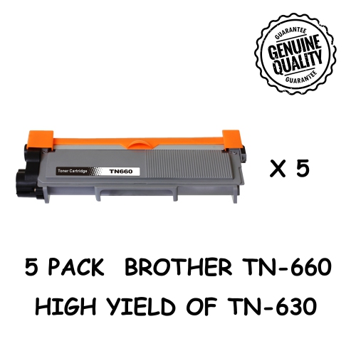 BESTONER  5 Pack Brother Tn660/tn-660/tn660/tn 660/tn630 Compatible Toner Cartridge Brother Dcp-L2520Dw Dcp-L2540Dw Hl-L2300D Hl-L2305W Hl-L2320D