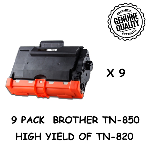 Bestoner™ 9 PK Brother TN850/TN-850/tn850/tn 850/tn820 Compatible Black Toner Cartridge Brother HL-L6200 L6300 L5100 MFC-L5700 L5800 L6800 DCP-5500