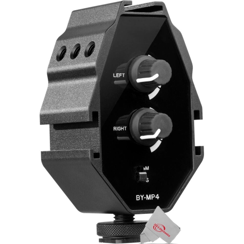 Vidpro XM-AD3 On Camera Dual Channel Audio Adapter for Cameras, Camcorders and smartphones