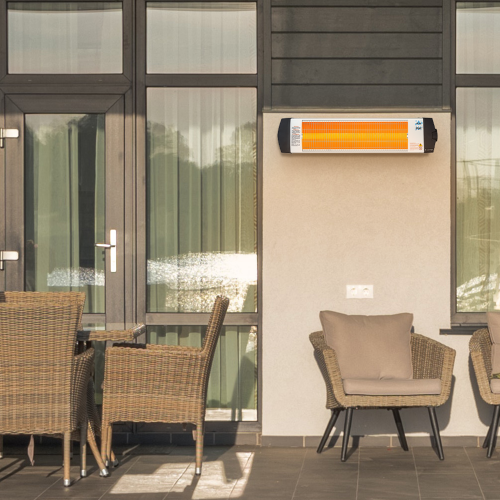 Chaufferette électrique de 1500 W C-15 d'Econat avec thermostat pour l'intérieur et l'extérieur