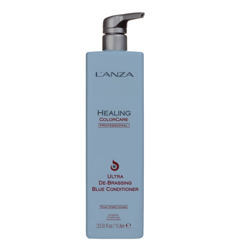 L'ANZA  Healing Colorcare Ultra De-Brassing Conditioner, 1L In Blue