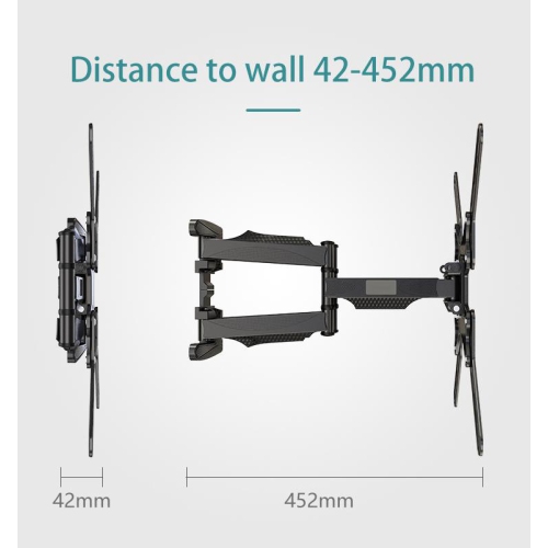 TV Wall Mount Full Motion for Most 32-60 Inches LED LCD TV/Monitor, Computer Monitor Mount with Articulating Arms